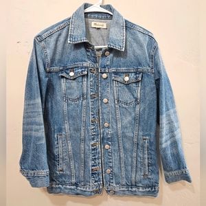 Madewell Long/oversized jean jacket denim jacket